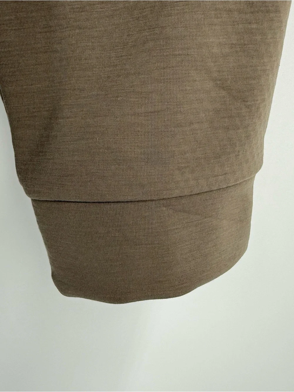 BYLT Premium Basics Pullover XL Taupe 1/4 Snap Waffle Lined Athleisure Golf.